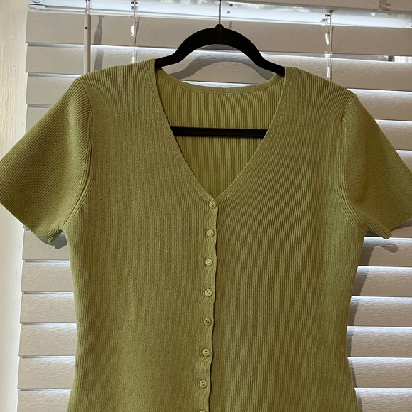 SHEIN Olive Green Mini Dress - Picture 2 of 6